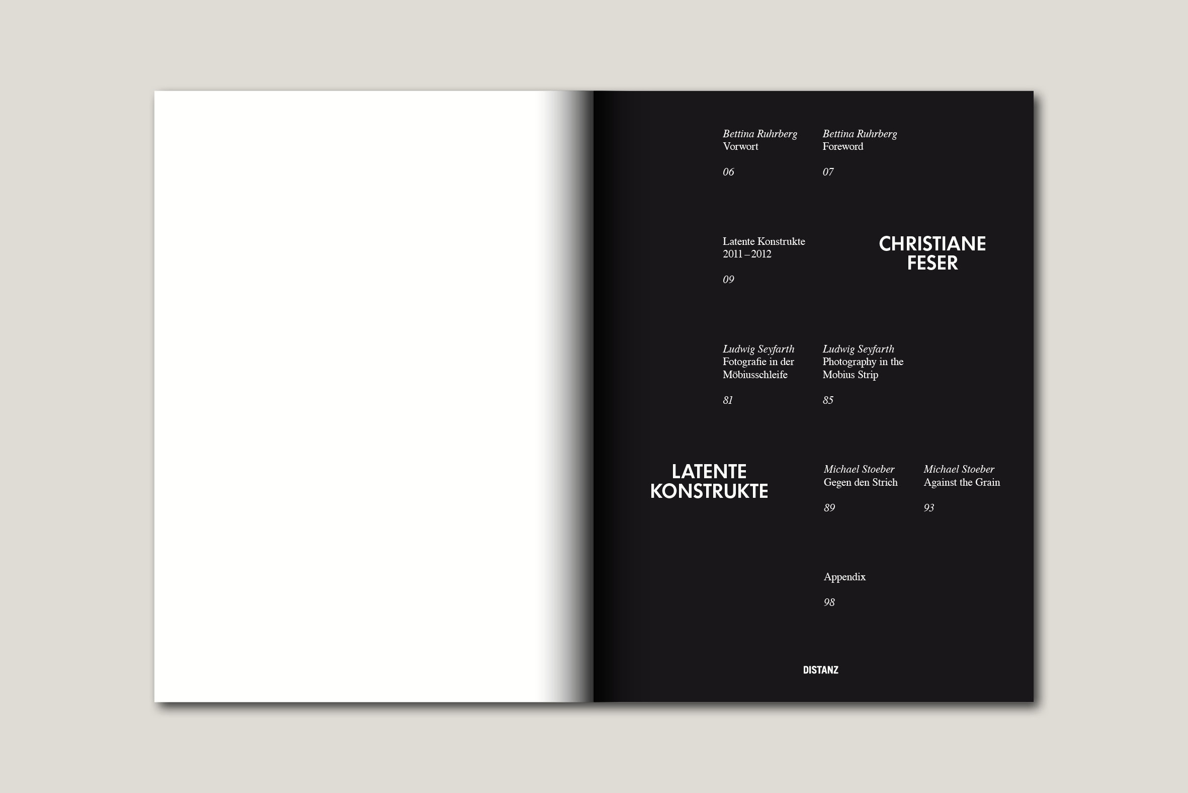 Christiane Feser, Latente Konstrukte / Distanz Verlag
